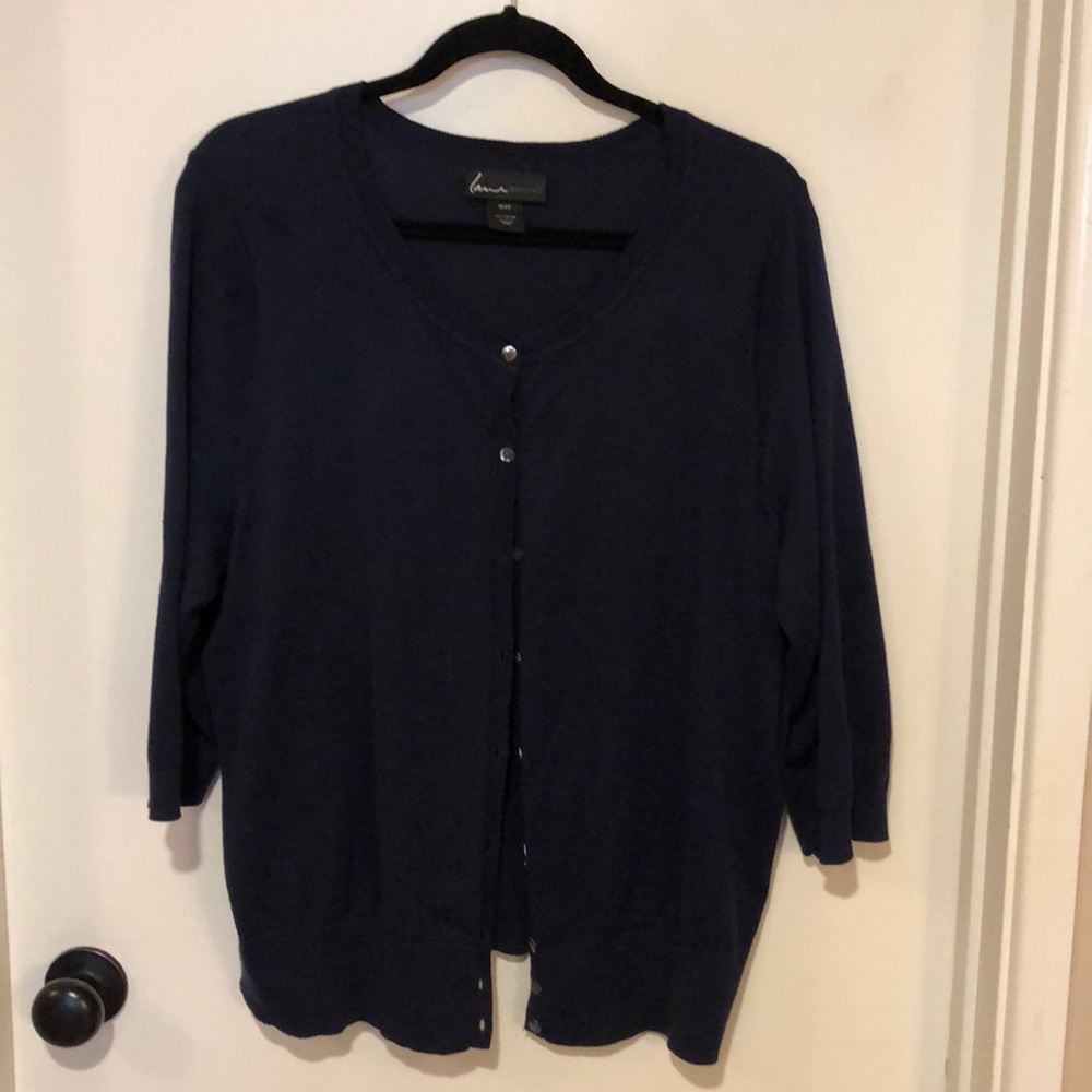 Lane Bryant navy Lightweight sweater